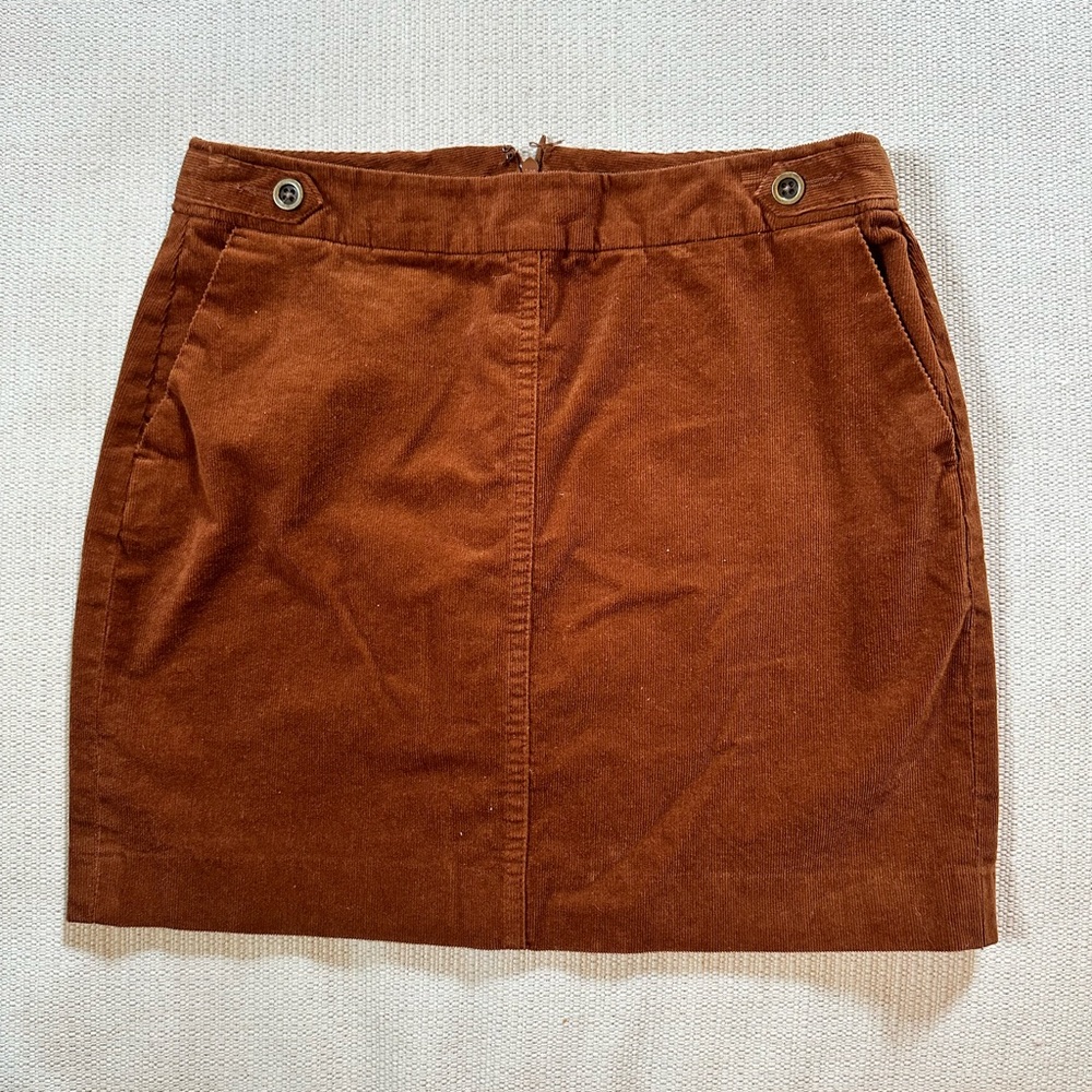 Banana Republic Brown Corduroy Mini Skirt